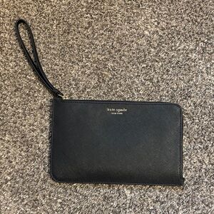 kate spade Black Leather Wristlet NWOT
